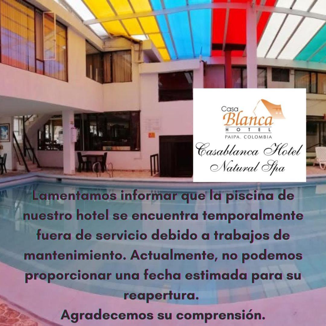 Hotel Casablanca Natural Spa Paipa Zewnętrze zdjęcie